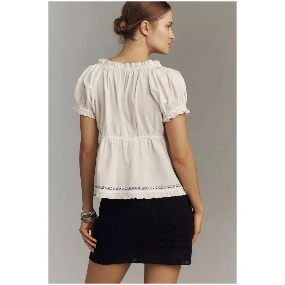 Anthropologie puff sleeve